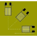 Three measuring grids CA strain gage